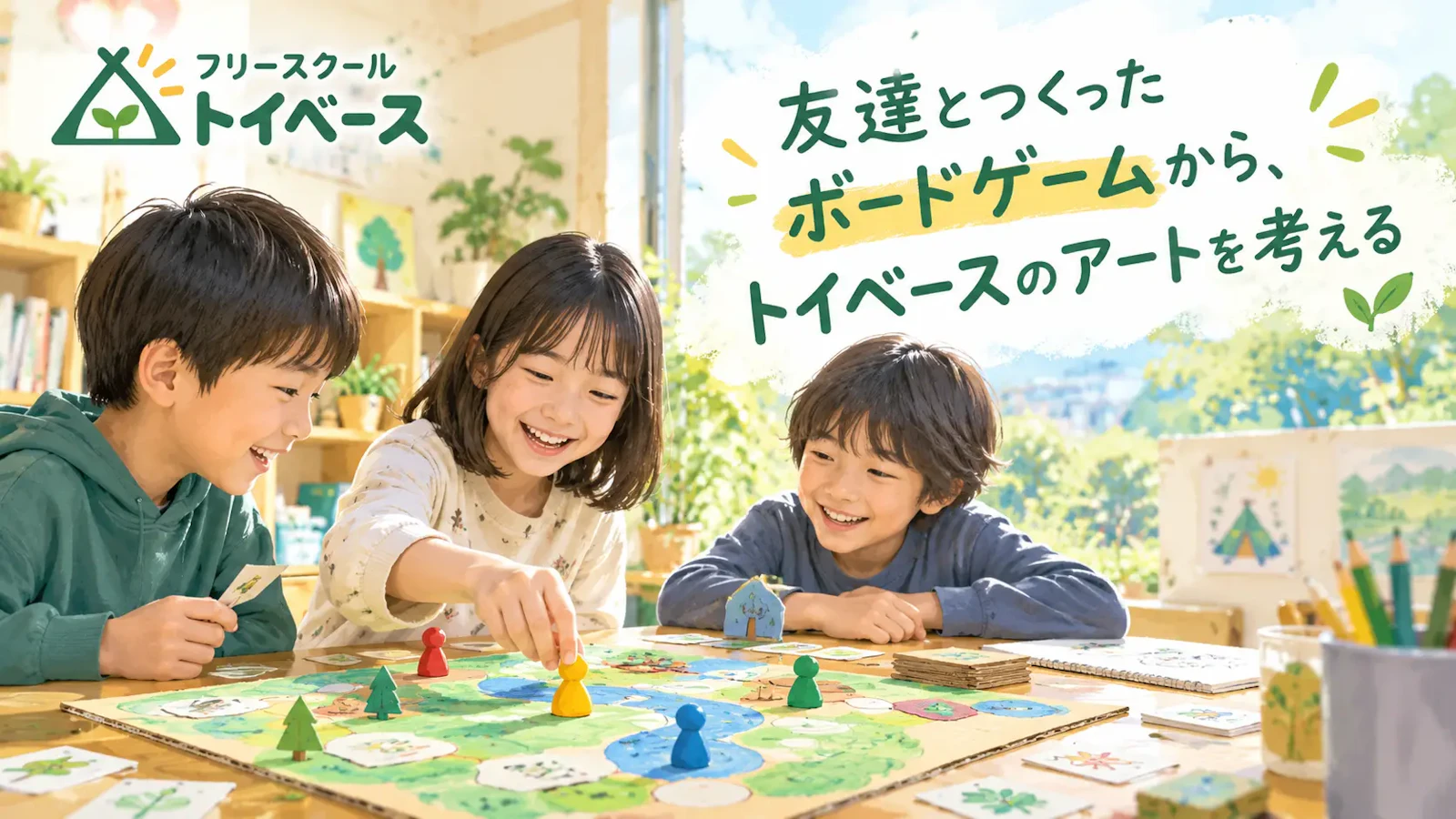 友達とつくったボードゲームから、トイベースのアートを考える